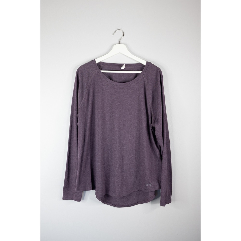 Under Armour HeatGear‎ Top Womens XXL Purple Excellent Open Back Long Sleeve